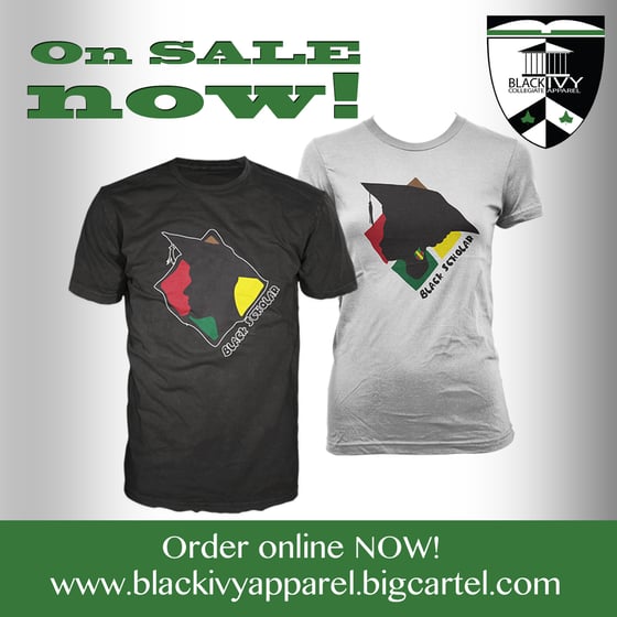 Image of Black Scholar Signature Male Black long sleeve or T-shirt