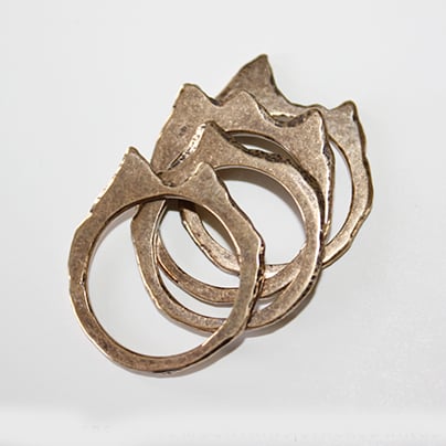 Image of Move Mountains | 4-Piece Ring | Bronze 