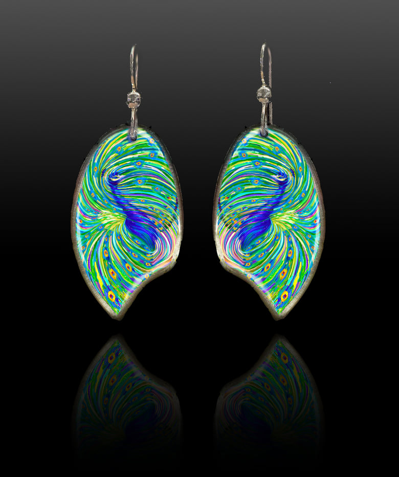Image of Peacock Energy Earrings
