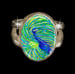 Image of Peacock "Bodhisattva Awakening" Silver Energy Ring