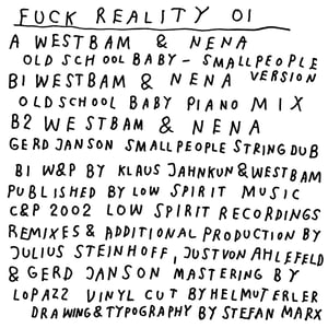 Image of Fuck Reality 01 - Westbam & Nena - Oldschool Baby Versions - 12"
