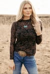 Rodeo Black Mesh Top 