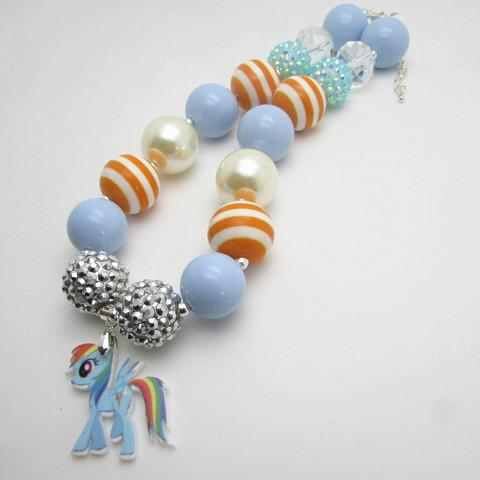 Image of Rainbow Dash Chunky Necklace