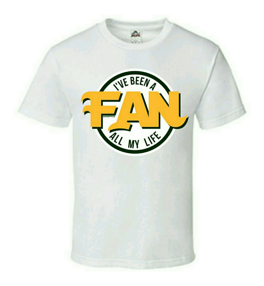 Image of WHITE "Been A FAN" Men's Tee