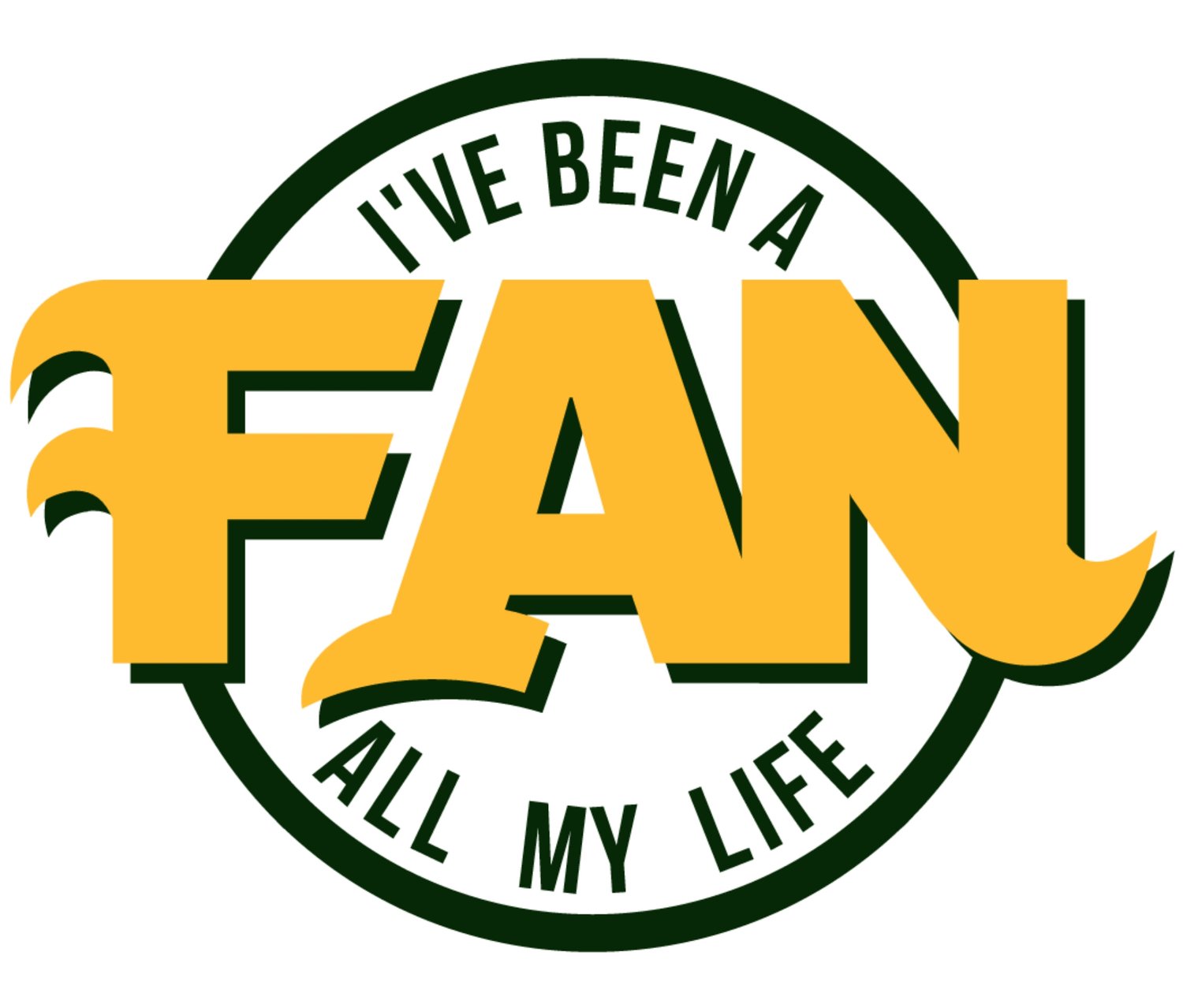 Image of WHITE "Been A FAN" Men's Tee