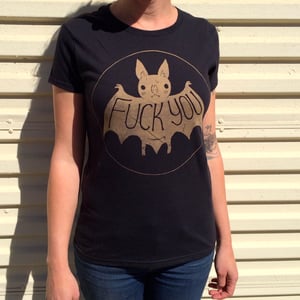 Image of Black Fuck You Bat Shirts