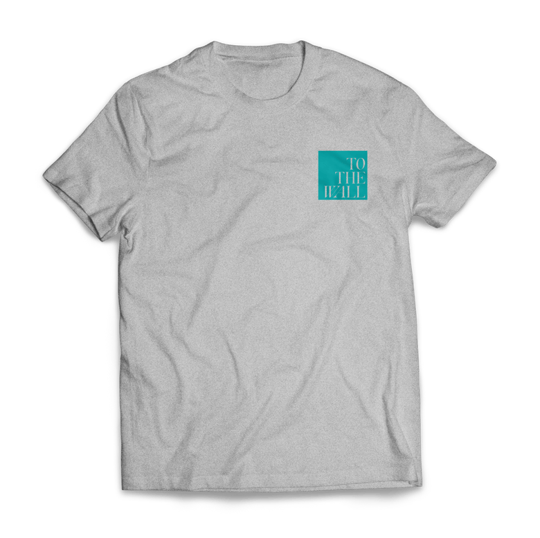 Image of To The Wall logo Tee - Heather Grey