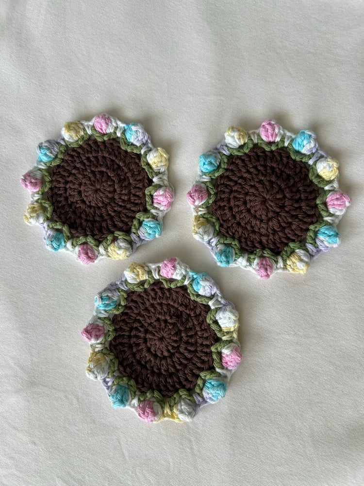 Image of ✧Spring Flowers Coaster Set