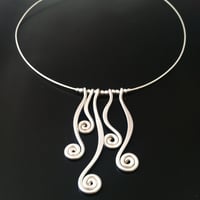 Image 3 of Fiddlehead Patch Necklace 