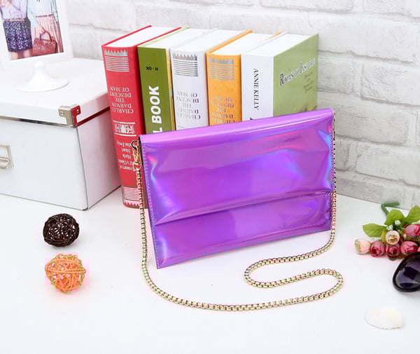 Image of Purple Holographic Purse