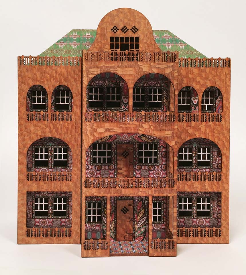 Image of Hestia's House: a wooden quarter scale dollhouse