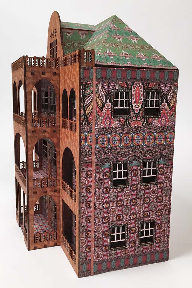 Image of Hestia's House: a wooden quarter scale dollhouse