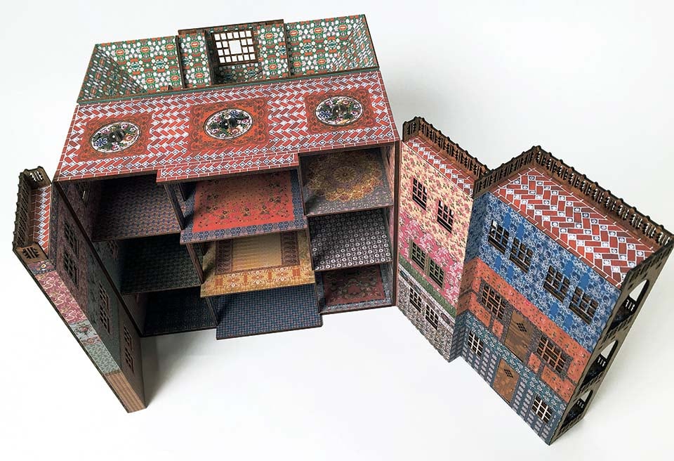 Image of Hestia's House: a wooden quarter scale dollhouse