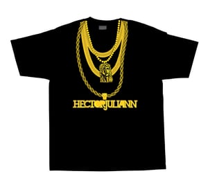 Image of *CLASSIC* Gold Chains T-Shirt (Black)
