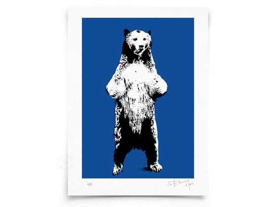 Image of Bear on paper - Screenprint