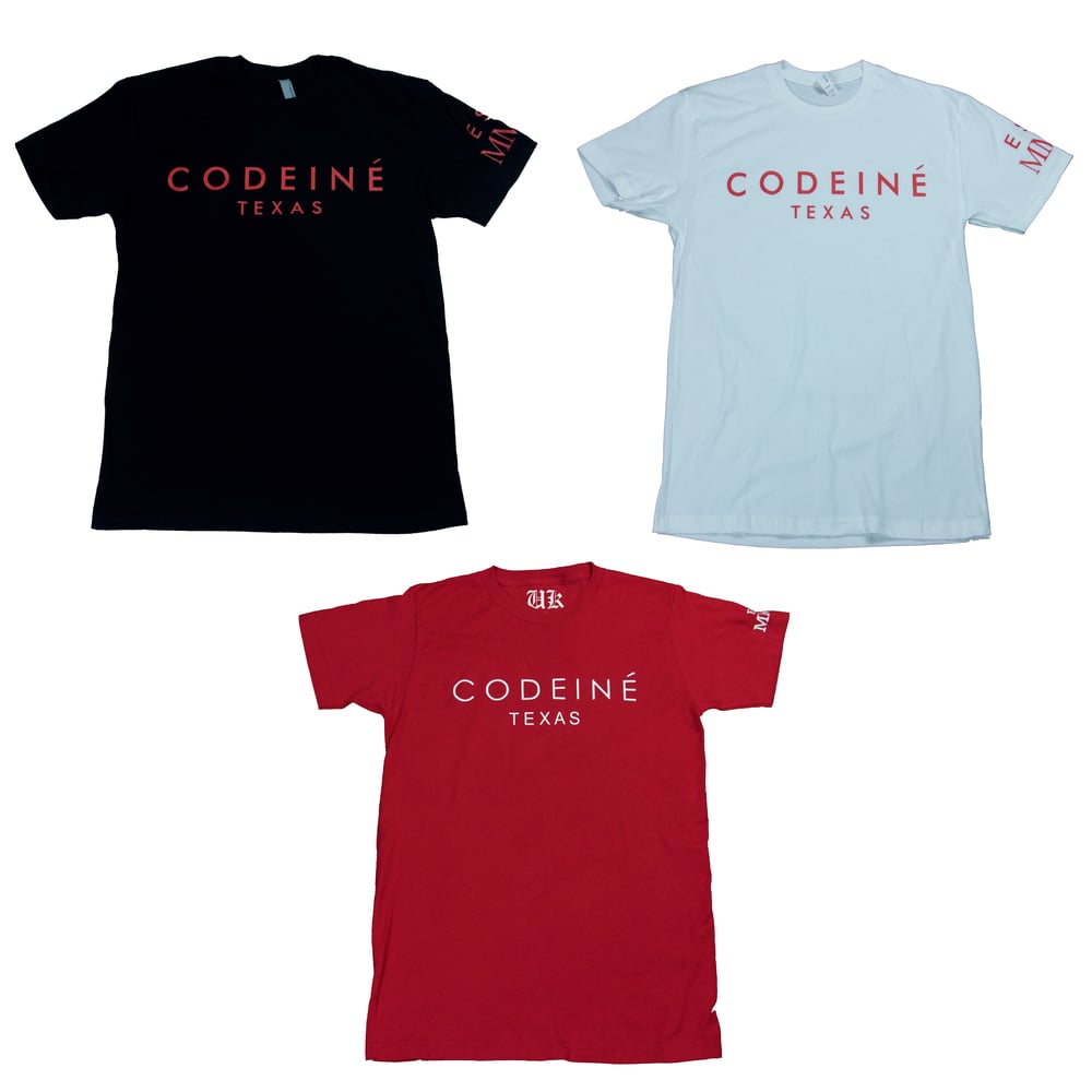 Image of Codeine Texas Tee - Reds