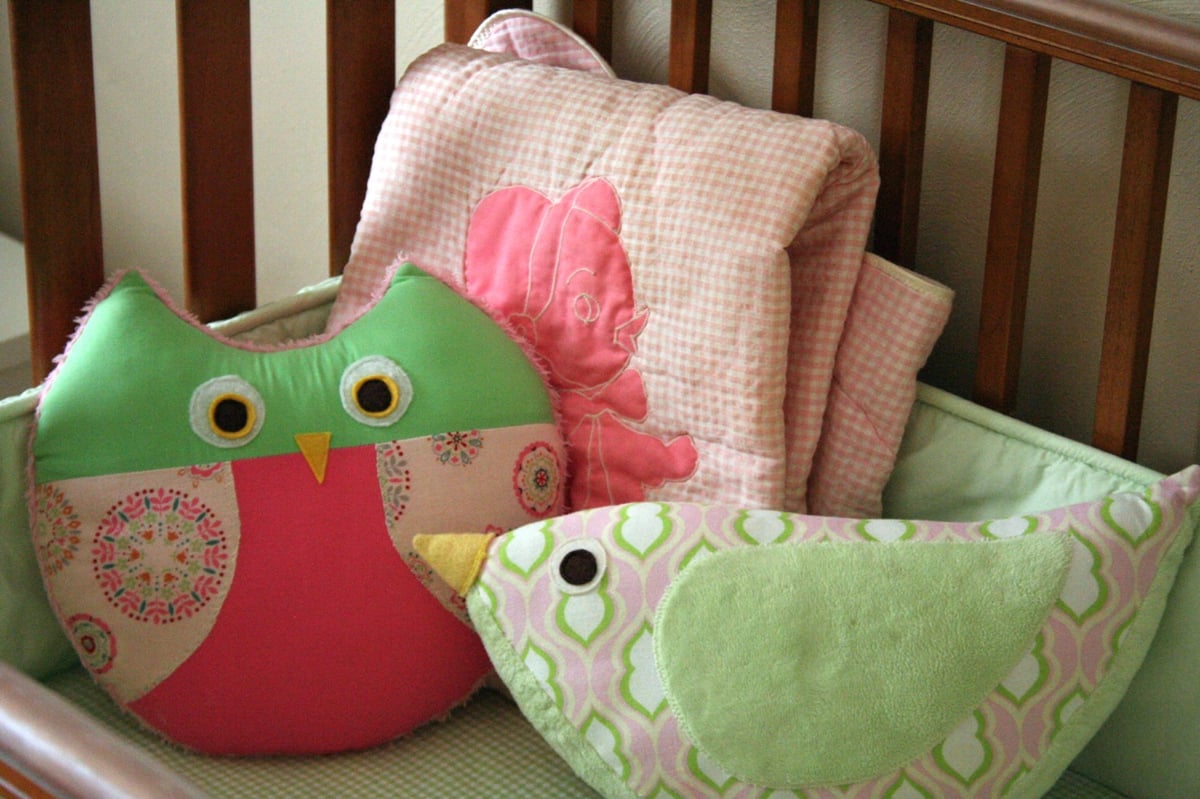 Image of Katie Bird Pillow PDF Sewing Pattern