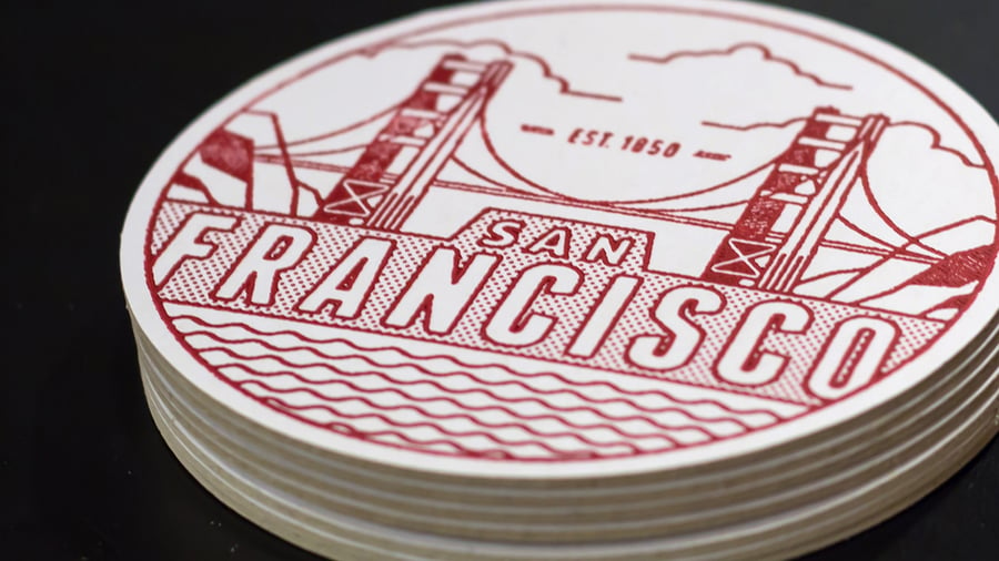 Image of San Francisco Coaster - Set of 4