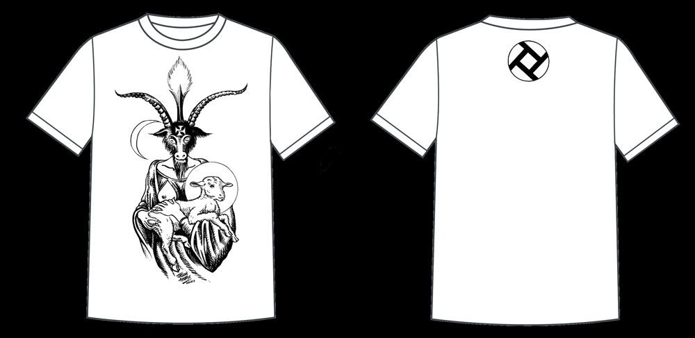 Image of 'Baphomet Madonna' Process Shirt w/ Backprint