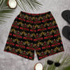 Black, Red, and Gold Athletic Shorts