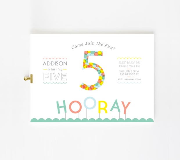 Image of Bright party custom Invitation for kids