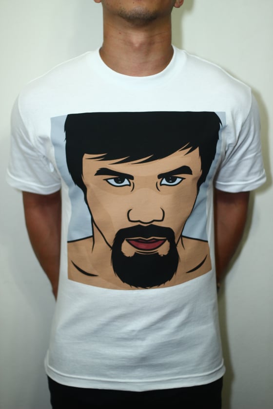 Image of The People's Champ artwork T-shirt (White)
