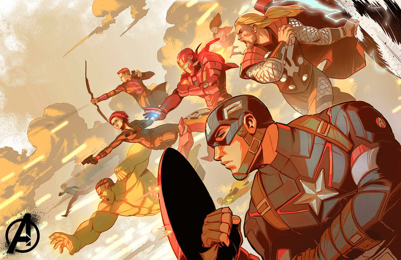Image of Avengers Assemble! Print