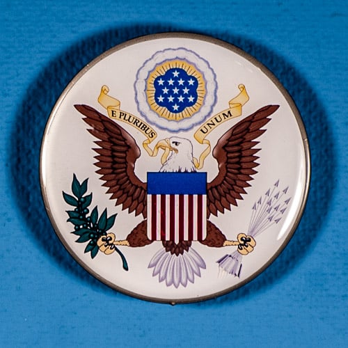 Image of Metal Fridge Magnet: United States