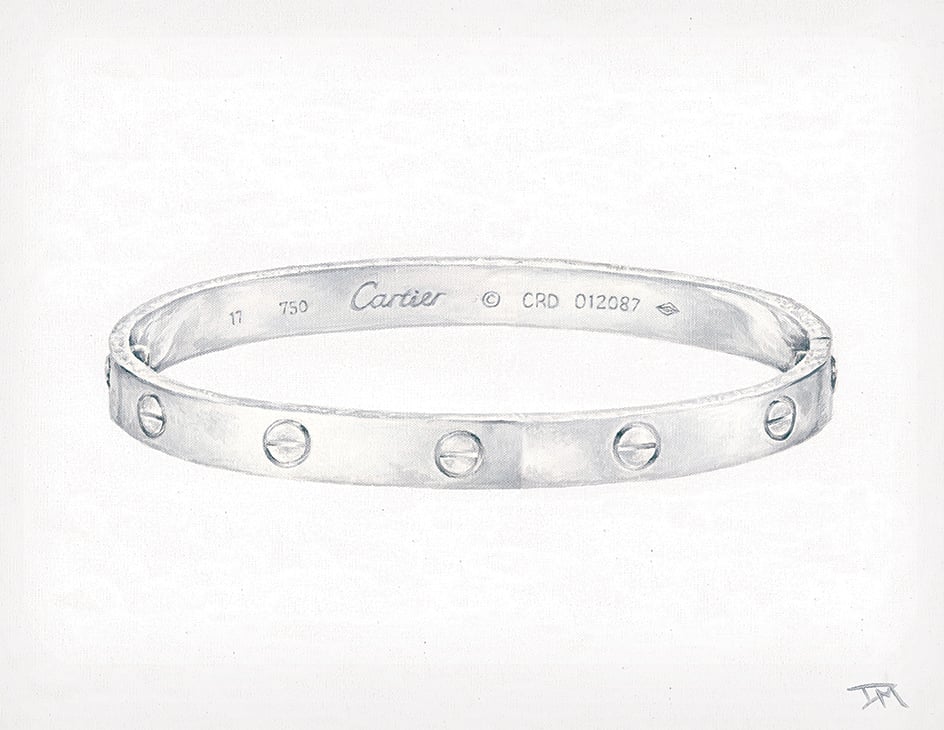 Original Work Cartier Love Bracelet White