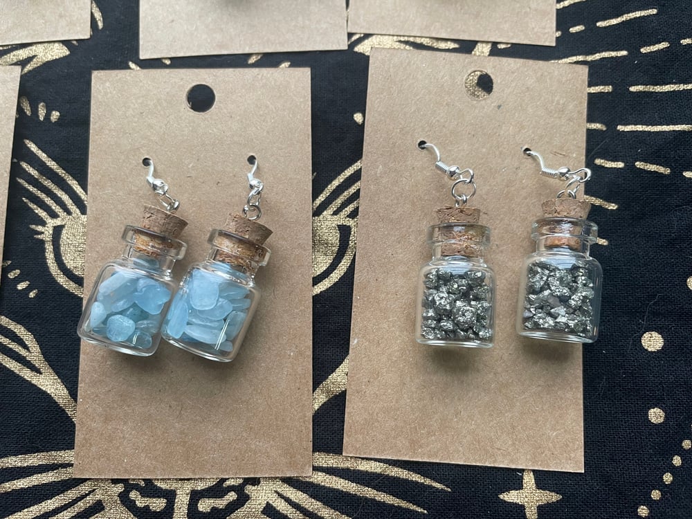 Crystal Jar Earrings