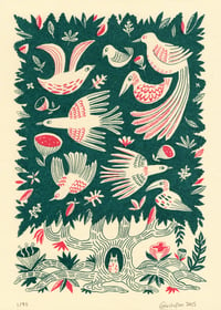 Image 1 of Tree Bird screen print