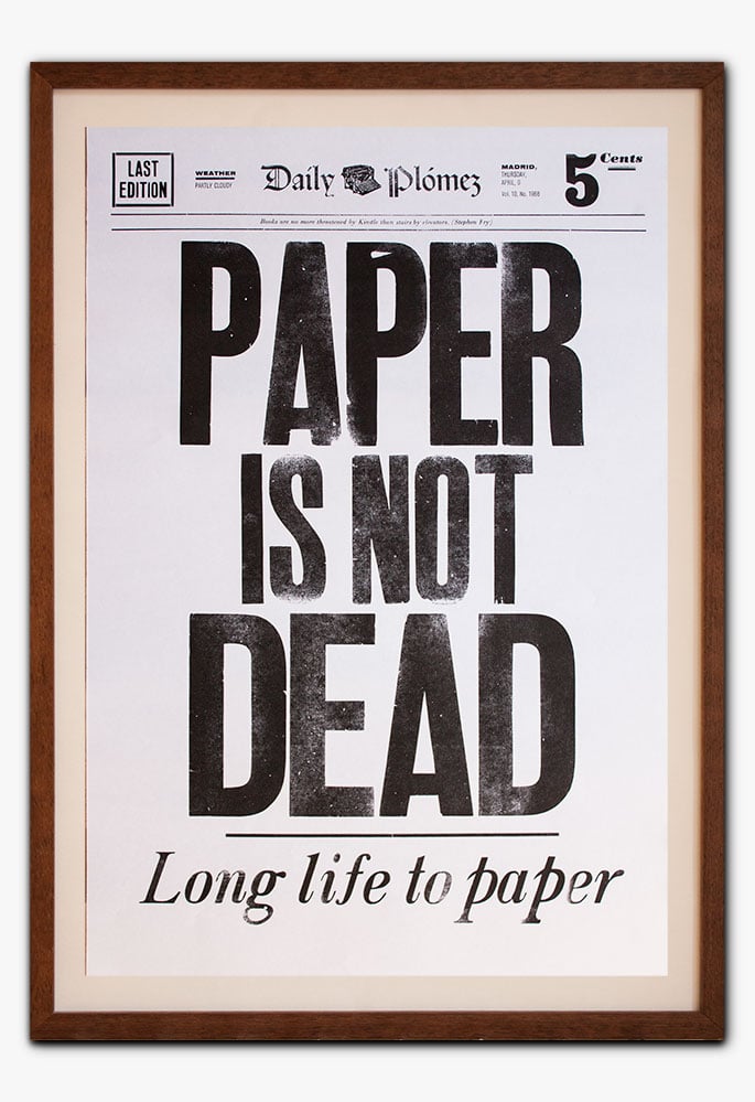 Image of Paper is not dead