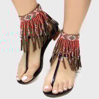 Image 1 of Boho Bead Accent Ankle Bracelet