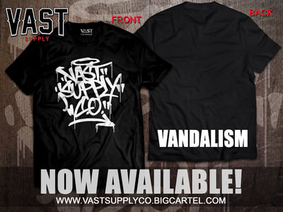 Image of VSC Black Graffiti Drips T-shirt 