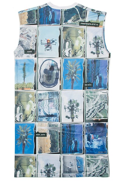 Image of WARPED COLLAGE X-Long T-Shirt - Colour