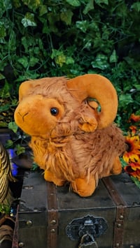 Image 1 of 👑The Armored Kingdom Baby SnuggleHorn Sheep Plushie 