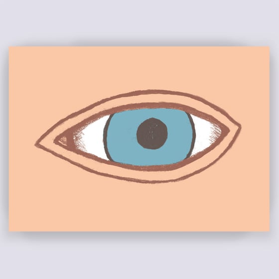 Image of Face Up! Eye Greetings Card