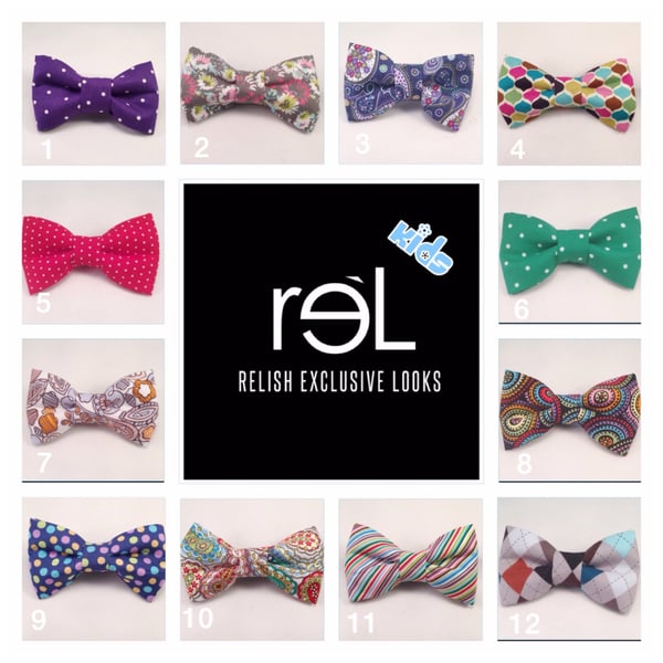 Image of Boys Clip-on Bow Ties