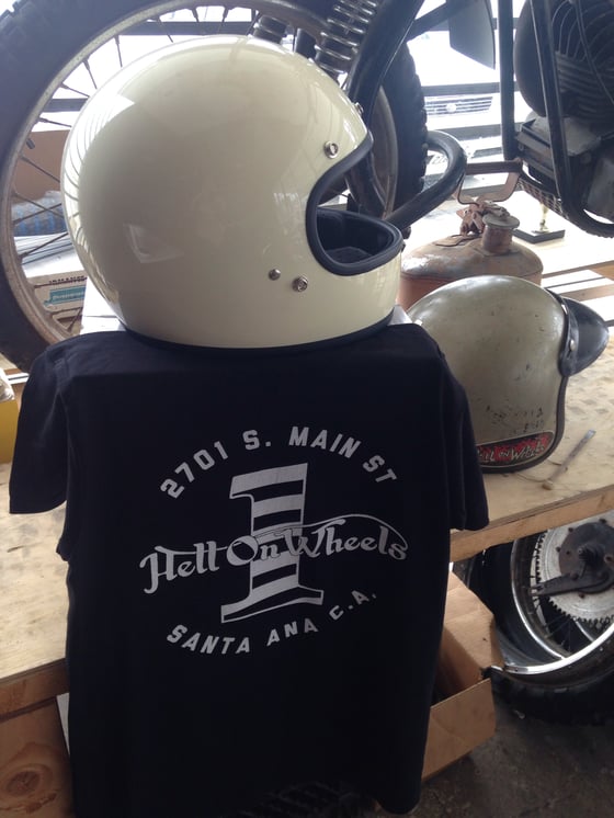 Image of mens Hell on Wheels Shop Tee in color too