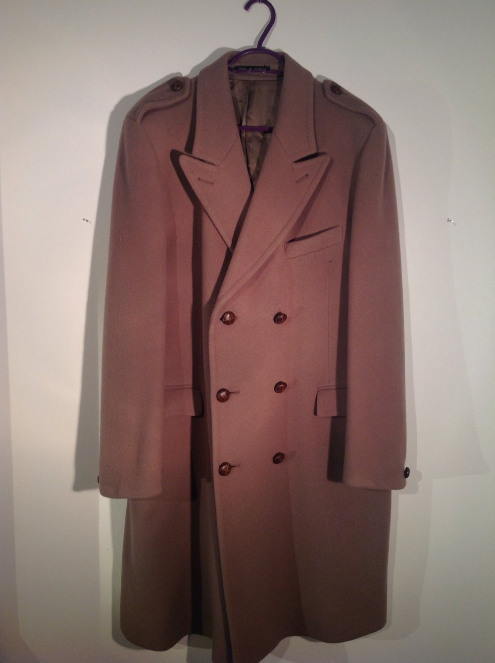 Image of Vintage 1980s Esquires Trench Coat | 100% WOOLE
