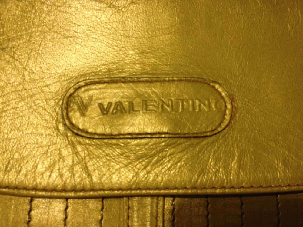 Image of Sac VALENTINO cuir jaune irisé