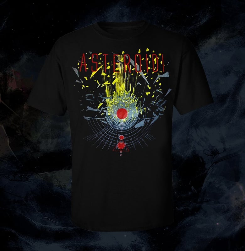 Image of T-Shirt Asteroidi (Black) + Poster U.M.A. A2 size (BENDED)