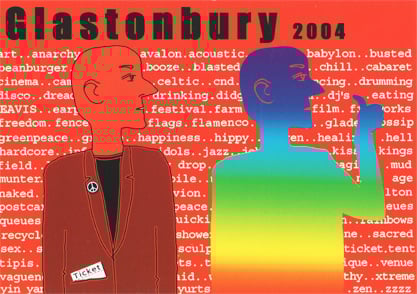 Image of Limited Edition Glastonbury Ticket 2004