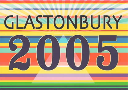 Image of Limited Edition Glastonbury Stripes and Rays 2005