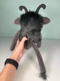 Image 4 of Medium Weighed Cyclops Monster w/Tail Dark Gray