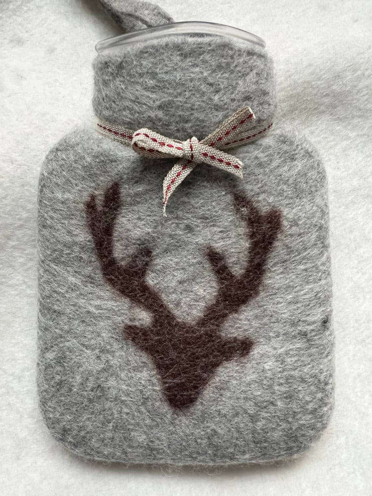 Image of Mini Bouillotte Laine Mérinos: Cerf