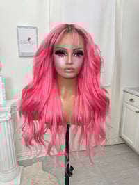 Image 10 of Salmon pink bangs (ready to ship) 