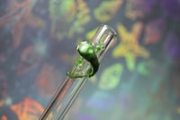 Image 7 of Borosilicate Glass Straws with Metallic Green Limited Edition Color