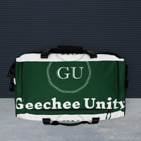Image 5 of Geechee Unity Duffle Bag(Green/White)