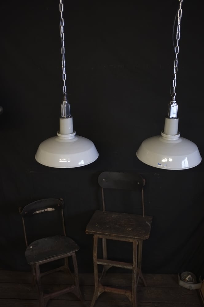 Image of Vintage Thorlux Industrial Factory Light.